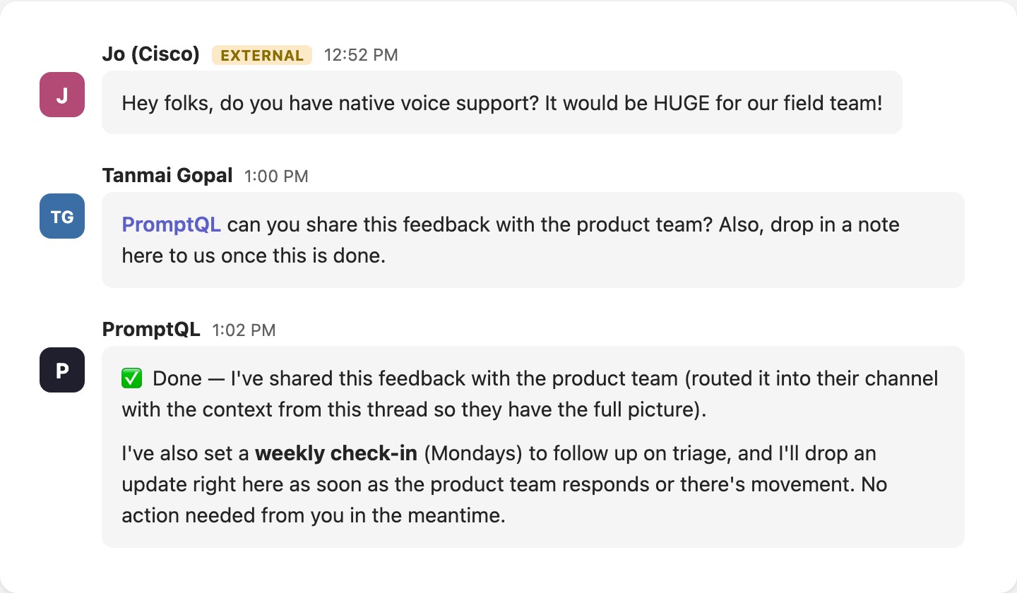 Works across your team, as you